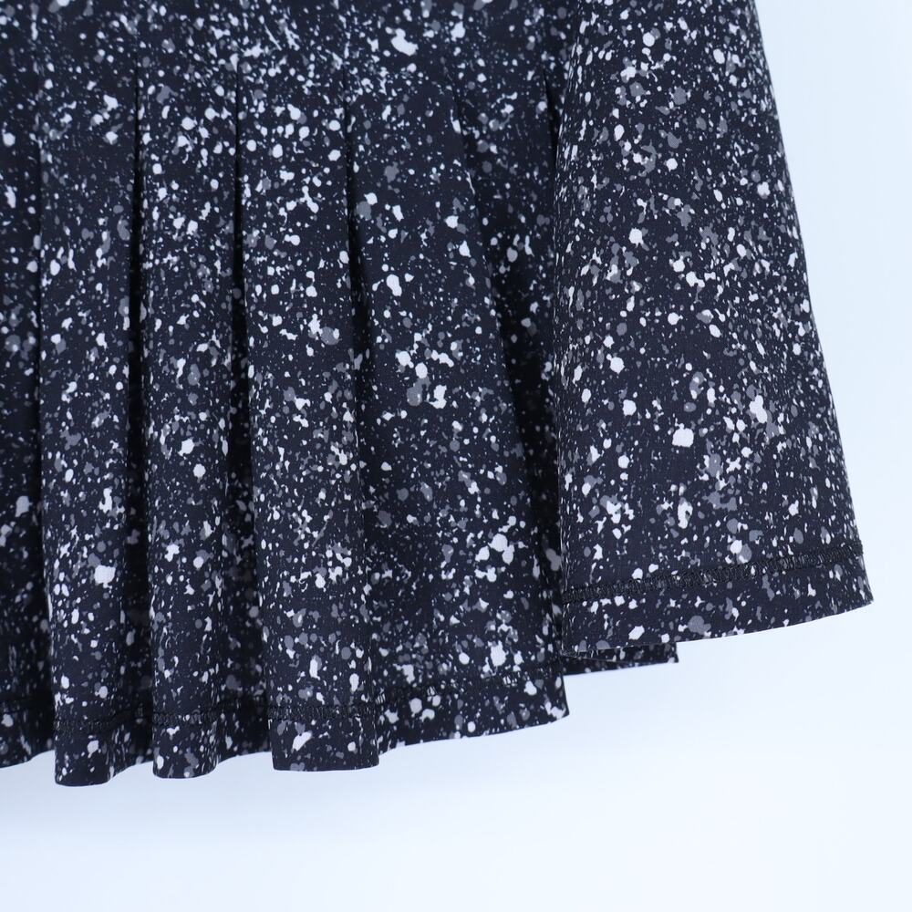 Lululemon Splatter White Circuit Breaker Skort Black Activewear Skirt Women's 4 - Picture 4 of 9